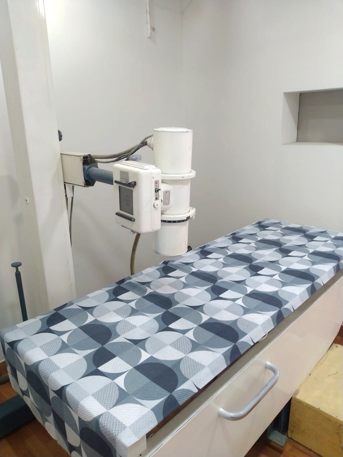 Digital X-ray and ultrasound imaging room at Maruthi Scan Centre, Padi, Chennai
